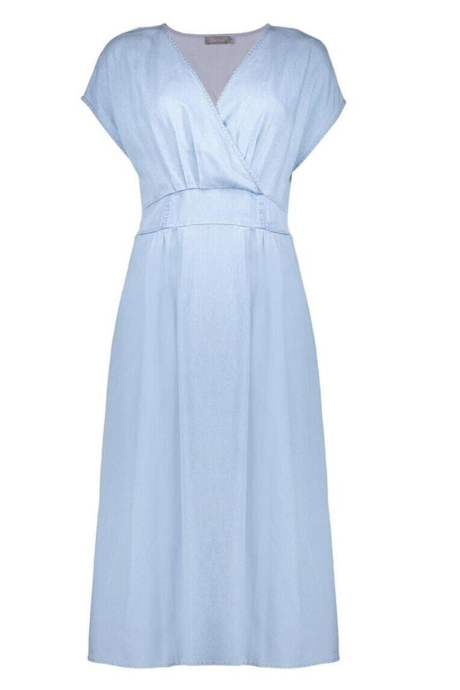 DRESS 57305 10 Light Blue Denim